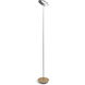 Royyo 45.5 inch 11.00 watt Silver with White Oak Floor Lamp Portable Light